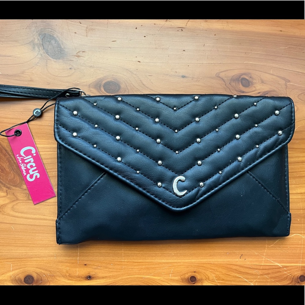 New - Circus Sam Edelman Black Wristlet Clutch